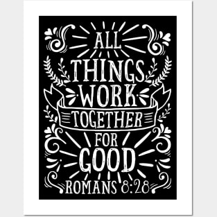 Romans 8:28 Posters and Art